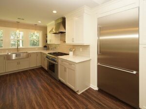 Kitchen in Isle of Palms renovated home with major addition completed by B. Chaney Improvements of Charleston, SC.